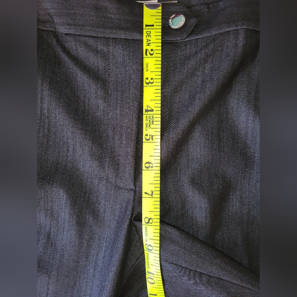 Calvin Klein Modern Fit Straight Leg Slight Flare Charcoal Gray Trousers Size 8 - Picture 16 of 16